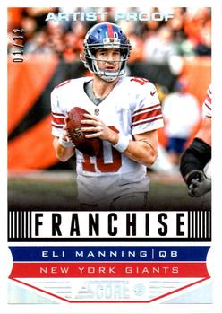 2013 Score - Artist Proofs #287 Eli Manning Front
