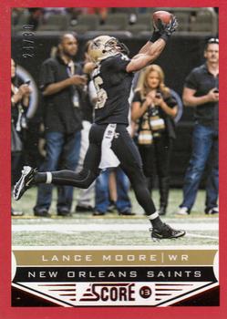 2013 Score - Red Zone #132 Lance Moore Front