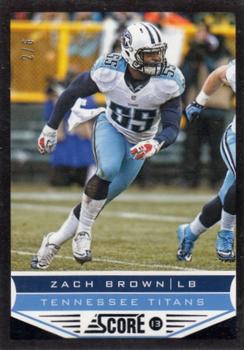 2013 Score - End Zone #213 Zach Brown Front