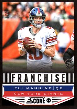 2013 Score - End Zone #287 Eli Manning Front