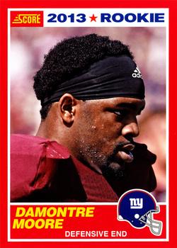 2013 Score - Red #353 Damontre Moore Front