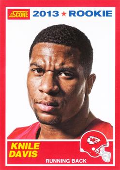 2013 Score - Red #400 Knile Davis Front