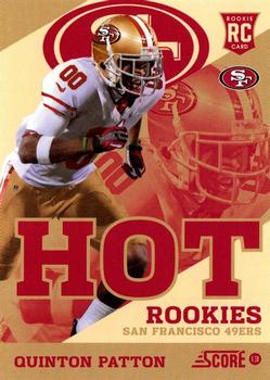 2013 Score - Hot Rookies Retail #11 Quinton Patton Front