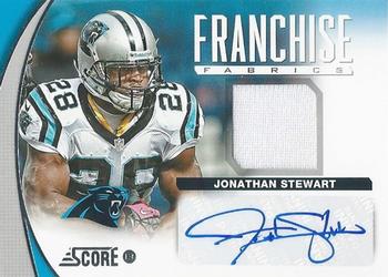 2013 Score - Franchise Fabric Signatures #FS-JS Jonathan Stewart Front