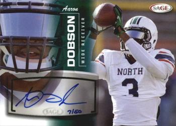 2013 SAGE - Autographs Green #10 Aaron Dobson Front