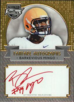 2013 Press Pass Fanfare - Red Ink #FFBM Barkevious Mingo Front