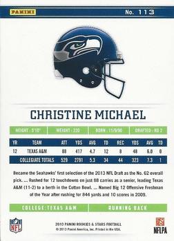 2013 Panini Rookies & Stars #113 Christine Michael Back