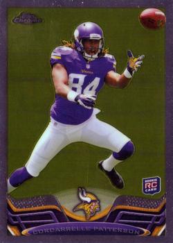 2013 Topps Chrome #19a Cordarrelle Patterson Front