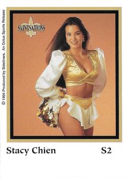 1994-95 Sideliners Pro Football Cheerleaders - Sideline Swimsuit #S2 Stacy Chien Back