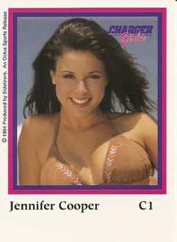 1994-95 Sideliners Pro Football Cheerleaders - Sideline Swimsuit #C1 Jennifer Cooper Back