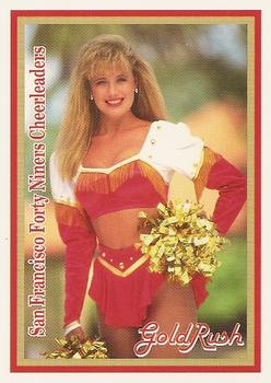 1994-95 Sideliners Pro Football Cheerleaders - San Francisco  Forty Niners Cheerleaders - Gold Rush #NNO Danielle DelPino Front