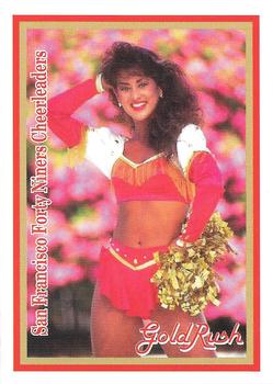 1994-95 Sideliners Pro Football Cheerleaders - San Francisco  Forty Niners Cheerleaders - Gold Rush #NNO Tanja Anguay Front