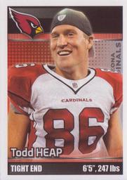 2012 Panini Stickers #408 Todd Heap Front
