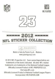 2012 Panini Stickers #23 Daniel Thomas Back