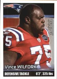 2012 Panini Stickers #44 Vince Wilfork Front