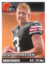 2012 Panini Stickers #99 Brandon Weeden Front