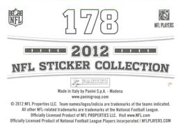 2012 Panini Stickers #178 Peyton Manning Back