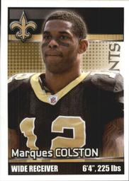 2012 Panini Stickers #373 Marques Colston Front