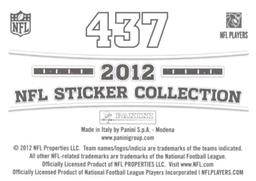 2012 Panini Stickers #437 Chris Long Back