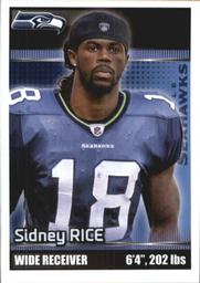 2012 Panini Stickers #442 Sidney Rice Front