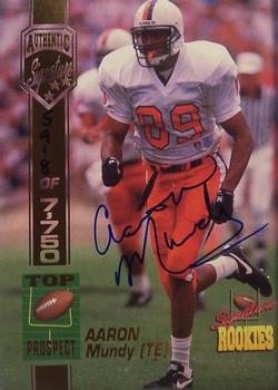 1994 Signature Rookies - Autographs #39 Aaron Mundy Front