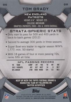 2013 Topps Strata #95 Tom Brady Back