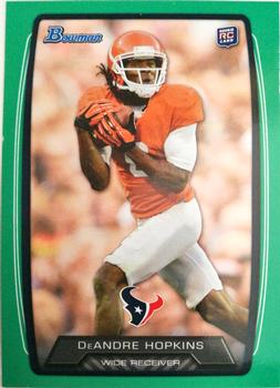 2013 Bowman - Green #180 DeAndre Hopkins Front