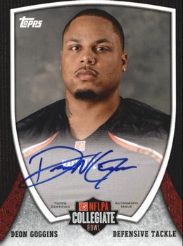 2013 Bowman - Topps NFLPA Collegiate Bowl Autographs #55 Deon Goggins Front