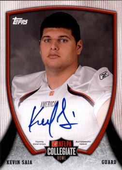 2013 Bowman - Topps NFLPA Collegiate Bowl Autographs #66 Kevin Saia Front