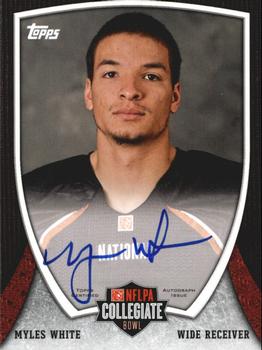 2013 Bowman - Topps NFLPA Collegiate Bowl Autographs #38 Myles White Front