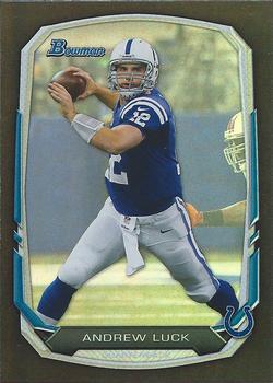 2013 Bowman - Rainbow Black #20 Andrew Luck Front