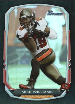 2013 Bowman - Rainbow Black #55 Mike Williams Front