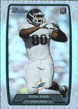 2013 Bowman - Rainbow Prism #111 Dion Sims Front