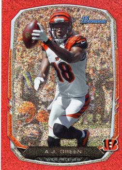 2013 Bowman - Rainbow Red #80 A.J. Green Front