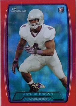 2013 Bowman - Rainbow Red #136 Arthur Brown Front
