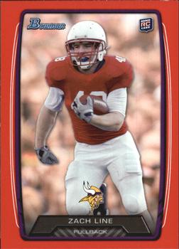 2013 Bowman - Red #129 Zach Line Front