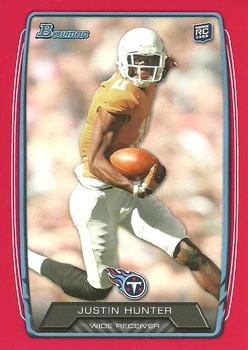 2013 Bowman - Red #196 Justin Hunter Front