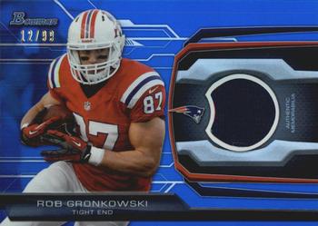2013 Bowman - Relics Blue #BR-RG Rob Gronkowski Front