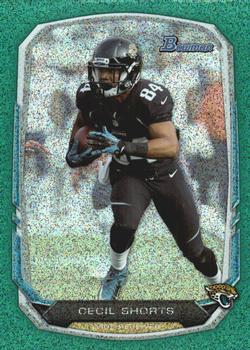 2013 Bowman - Silver Ice Green #74 Cecil Shorts Front
