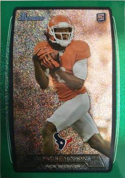 2013 Bowman - Silver Ice Green #180 DeAndre Hopkins Front