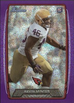 2013 Bowman - Silver Ice Purple #189 Kevin Minter Front