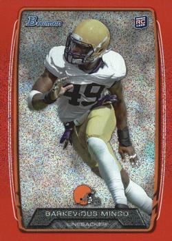 2013 Bowman - Silver Ice Red #181 Barkevious Mingo Front