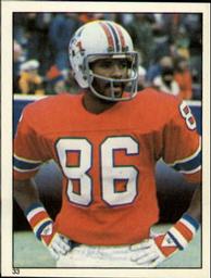 1981 Topps Stickers #33 Stanley Morgan Front