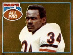 1981 Topps Stickers #121 Walter Payton Front