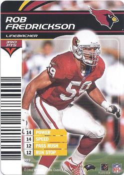 2002 NFL Showdown #003 Rob Fredrickson Front