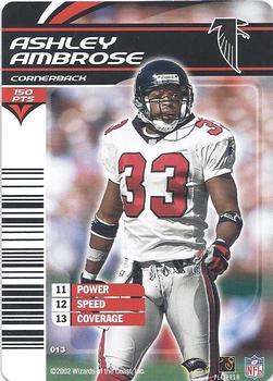 2002 NFL Showdown #013 Ashley Ambrose Front