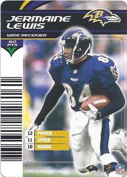 2002 NFL Showdown #028 Jermaine Lewis Front
