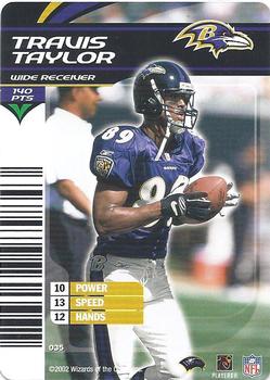 2002 NFL Showdown #035 Travis Taylor Front