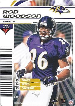 2002 NFL Showdown #036 Rod Woodson Front