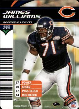 2002 NFL Showdown #067 James Williams Front